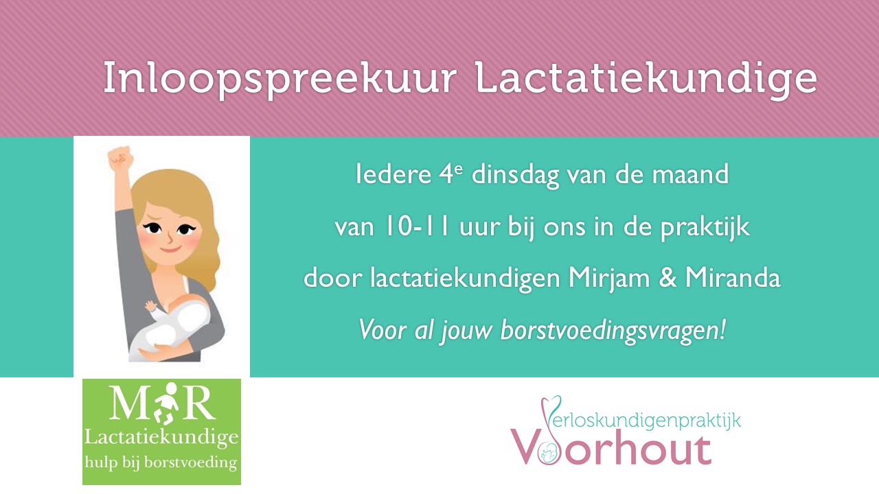 Inloopspreekuur Lactatiekundige 4e dinsdag vd maand